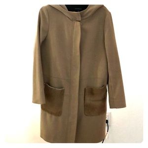 Club Monaco wool hooded coat